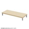 EMR-LCM8530LM eモニタ台(丸脚・薄い木目天板)W850×D300【受注生産品】 EMR-LCM8530LM / eモニタ台(丸脚・薄い木目天板)W850×D300【受注生産品】