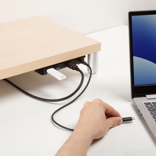 EMR-LCOP1 / 木製天板取付用USB＋HDMIドッキングステーション