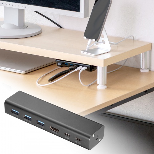 EMR-LCOP1 / 木製天板取付用USB＋HDMIドッキングステーション