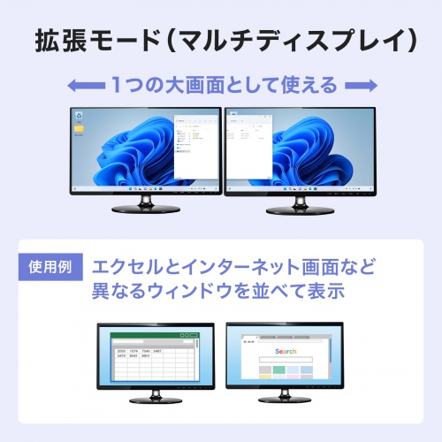 EMR-LCOP1 / 木製天板取付用USB＋HDMIドッキングステーション
