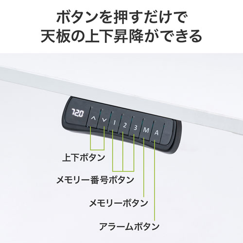 ERD-C12060W / 電動昇降デスク（幅1200mm・ホワイト）