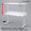 ERD-ED15570 e電動昇降デスク(W1550×天板D700mm) ERD-ED15570 / e電動昇降デスク(W1550×天板D700mm)