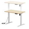ERD-ER10060LM / e電動昇降デスク（薄い木目）W1000×D600【受注生産品】