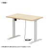ERD-ER10560LM e電動昇降デスク(薄い木目)W1050×D600【受注生産品】 ERD-ER10560LM / e電動昇降デスク(薄い木目)W1050×D600【受注生産品】