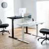 ERD-ER10565BKLM / e電動昇降デスク（薄い木目＋ブラック）W1050×D650【受注生産品】