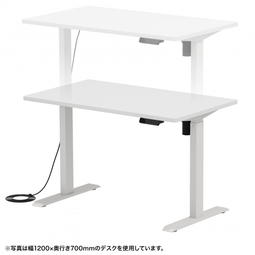 ERD-ER12065W / e電動昇降デスク（ホワイト）W1200×D650【受注生産品】