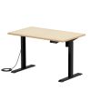 ERD-ER12070BKLM / e電動昇降デスク（薄い木目＋ブラック）W1200×D700【受注生産品】