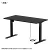 ERD-ER13065BK e電動昇降デスク(ブラック)W1300×D650【受注生産品】 ERD-ER13065BK / e電動昇降デスク(ブラック)W1300×D650【受注生産品】