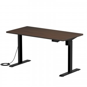 ERD-ER14070M / e電動昇降デスク（濃い木目）W1400×D700【受注生産品】