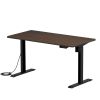 ERD-ER14070M / e電動昇降デスク（濃い木目）W1400×D700【受注生産品】
