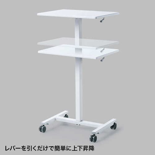 ERD-GAP1W / パーソナルガス昇降デスク（天板サイズ幅620mm×奥行き430mm）