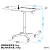 ERD-GAP5W / パーソナルガス昇降デスク（幅650×天板奥行き550mm）