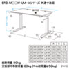 ERD-M12080LM / 電動上下昇降デスク（W1200×D800mm・薄い木目）