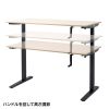 ERD-SH14070LMN 手動昇降デスク(W1400×D700mm・薄い木目) ERD-SH14070LMN / 手動昇降デスク(W1400×D700mm・薄い木目)