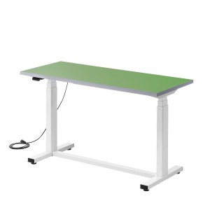 ERD-WDKP12050G / 電動昇降作業台(天板:塩ビシート・グリーン・W1200×D500×H634~1284mm)