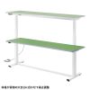 ERD-WDKP18050G 電動昇降作業台(天板:塩ビシート・グリーン・W1800×D500×H634~1284mm) ERD-WDKP18050G / 電動昇降作業台(天板:塩ビシート・グリーン・W1800×D500×H634~1284mm)