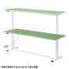 ERD-WDKP18060G 電動昇降作業台(天板:塩ビシート・グリーン・W1800×D600×H634~1284mm) ERD-WDKP18060G / 電動昇降作業台(天板:塩ビシート・グリーン・W1800×D600×H634~1284mm)
