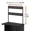 EST-HG1202BK eデスク用ハンギングバー(W1200用・2段・ブラック) EST-HG1202BK / eデスク用ハンギングバー(W1200用・2段・ブラック)