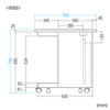 EWD-10070W パーソナルデスク(ホワイト/W1000×D700mm) EWD-10070W / パーソナルデスク(ホワイト/W1000×D700mm)