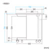 EWD-10070W / パーソナルデスク(ホワイト/W1000×D700mm)