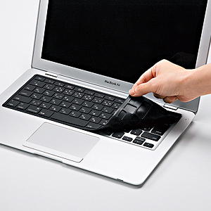 FA-MAC1BK / MacBook Pro用シリコンキーボードカバー（ブラック）