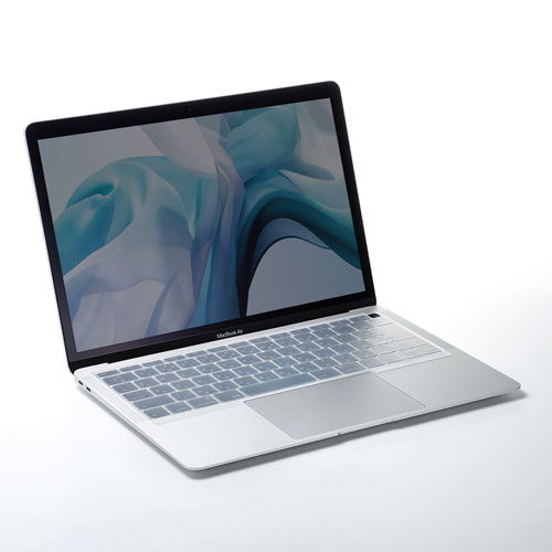 FA-SMACBA13R / MacBook Air 13.3インチ Retinaディスプレイ用シリコンキーボードカバー（クリア）