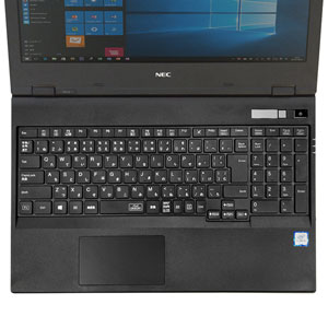 FA-SNXV51W / NEC VersaPro/Pro J 6/5世代 VD/VX/VL(テンキーあり)用シリコンキーボードカバー