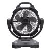 FAN-W1BK / 大型作業用ファン（充電式・自動首振り機能付き）