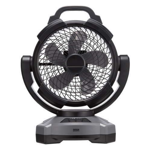 FAN-W1BK / 大型作業用ファン（充電式・自動首振り機能付き）