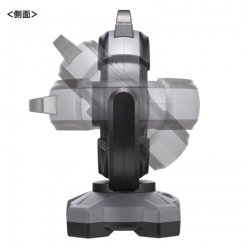 FAN-W1BK / 大型作業用ファン（充電式・自動首振り機能付き）