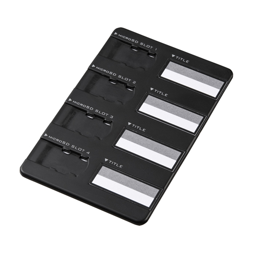 FC-MMC12BK / microSDスリムカードケース（ブラック）
