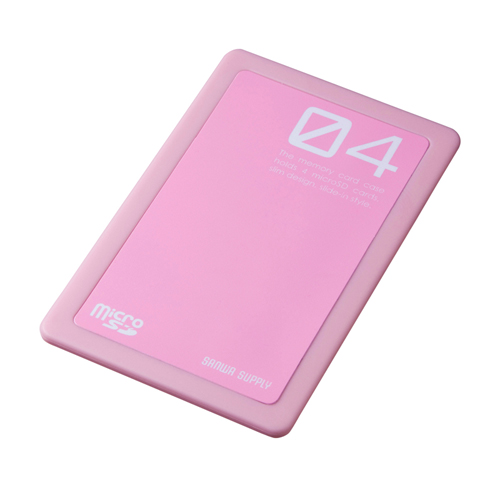 FC-MMC12P / microSDスリムカードケース（ピンク）