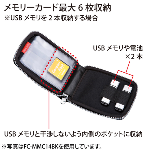 FC-MMC14BL / ネオプレンマルチメモリーカードケース（ブルー）