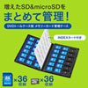 FC-MMC25SDM DVDトールケース型メモリーカード管理ケース(SDカード、microSDカード用) FC-MMC25SDM / DVDトールケース型メモリーカード管理ケース(SDカード、microSDカード用)