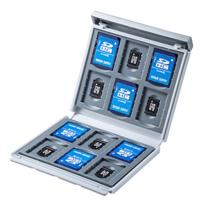 FC-MMC4WN / SD・microSDカードケース（ホワイト）