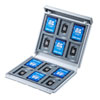 FC-MMC4WN SD・microSDカードケース(ホワイト) FC-MMC4WN / SD・microSDカードケース(ホワイト)