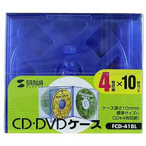 FCD-41BL / CD・DVDケース（ブルー）