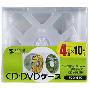 FCD-41C / CD・DVDケース（クリア）