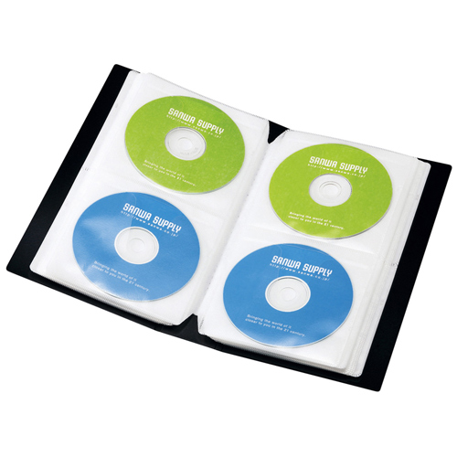 FCD-4804BK / DVD・CDファイルケース(ブラック）