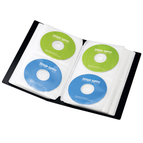 FCD-9604BK / DVD・CDファイルケース(ブラック）