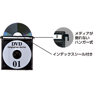 FCD-DR10BK / DVD・CDケース（ブラック）