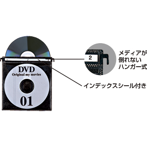 FCD-DR10BR / DVD・CDケース（ブラウン）