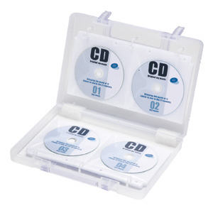 FCD-FB64C / CD・DVDファイル型ボックスケース(クリア)