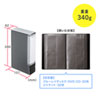 FCD-FLBD32BBK CDジャケット収納対応ディスクファイルケース(32枚+32冊収納・ブラック) FCD-FLBD32BBK / CDジャケット収納対応ディスクファイルケース(32枚+32冊収納・ブラック)