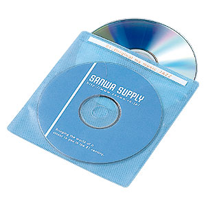 FCD-FN300MX / CD・DVD用不織布ケース(300枚セット・6色ミックス)