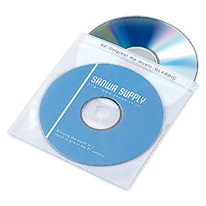 FCD-FN300WH / CD・DVD用不織布ケース(300枚セット・ホワイト)