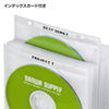 FCD-FR100WN / DVD・CD不織布ケース（リング穴付き・100枚入り・ホワイト）