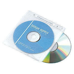 FCD-FR300WH / CD・DVD用不織布ケース(300枚セット・ホワイト)