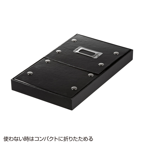 FCD-MT3BK / 組み立て式CD BOX（ブラック）