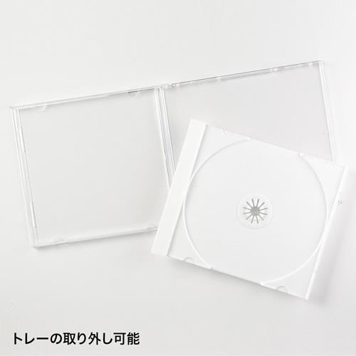 FCD-PN10W / DVD・CDケース（10枚セット・ホワイト）